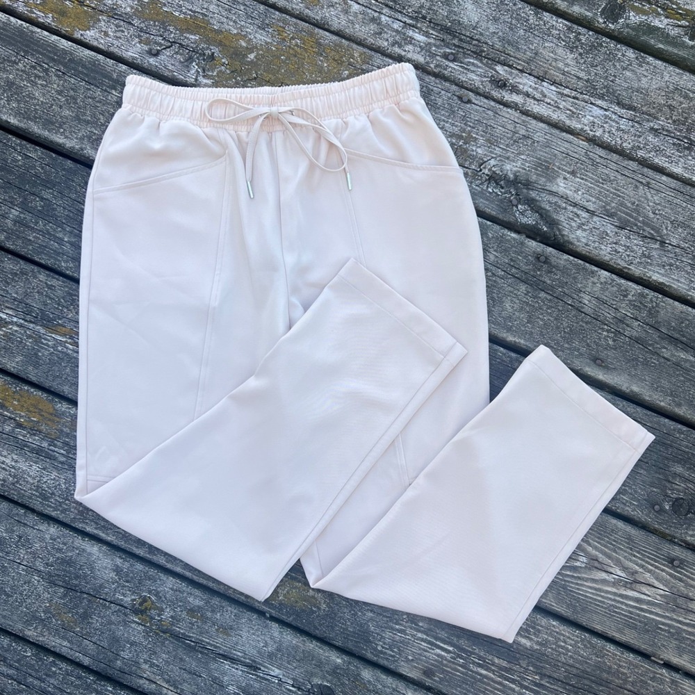 7 For All Mankind Trousers Womens Medium Beige Excellent Pintuck Pull On 82283